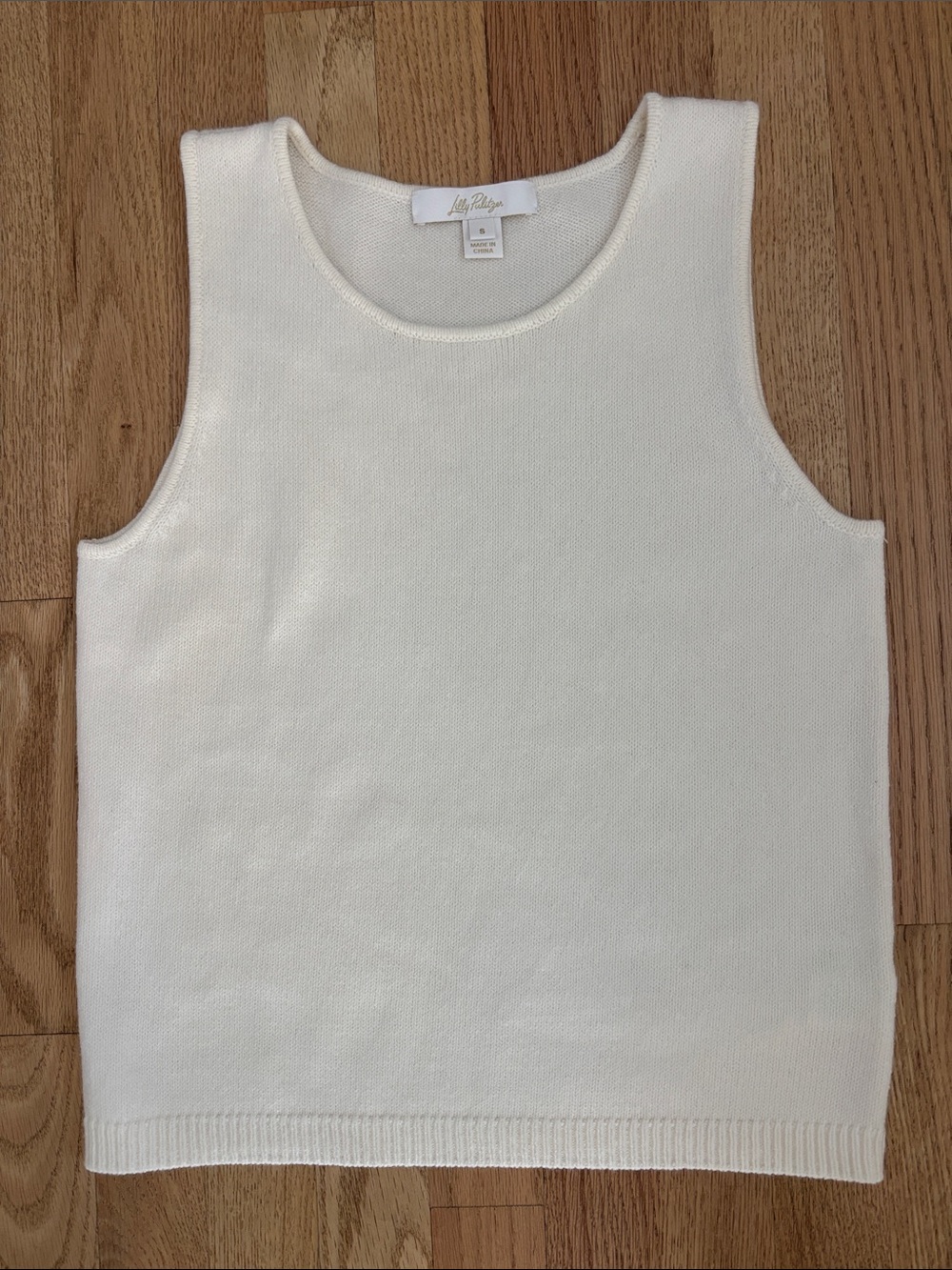 Lilly Pulitzer Sweater Tank top Small Coconut Ivory